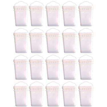 Imagem de Balde retangular 20lde maionese 20 pcs