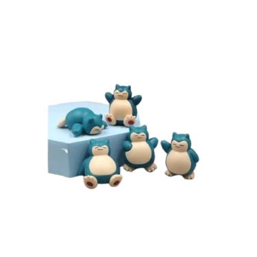 Imagem de Kit com 5 Miniaturas Snorlax – Pokémon PVC