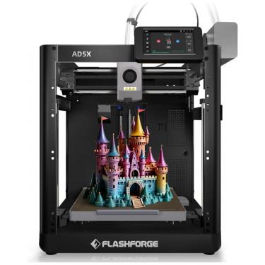 Imagem de Impressora 3D FLASHFORGE AD5X Multicolorida com IFS, Alta Velocidade de 600 mm/s, Extrusora Direta de Alta Temperatura de 300 °C