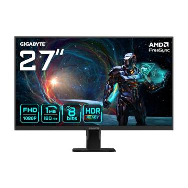 Imagem de Gigabyte GS27FA Monitor de jogos FHD de 27 polegadas - 1920 x 1080, 180Hz, 1ms, 300 cd/m², FreeSync, HDR Ready, HDMI 2.0