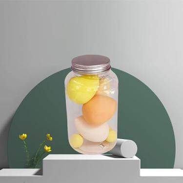 Imagem de 7 peças de esponja cosmética super macia, 4 grandes mais 3 pequenas, adequadas para maquiagem de base corretivo, limpeza em pó líquido