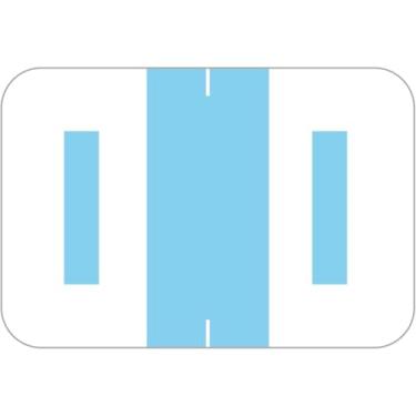 Imagem de 240 peças de etiquetas de pasta de arquivos, alfabeto, guias de índice de código de cores alfabéticas compatíveis com Smead 2,5 cm x 1-1/5.1 cm Barkley/Sycom FABKM - Adesivos Alpha compatíveis com a