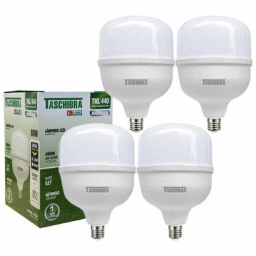 Imagem de Kit 4 Lampada Led Bulbo 80w E27 Luz Neutra 4000k High Led - Taschibra