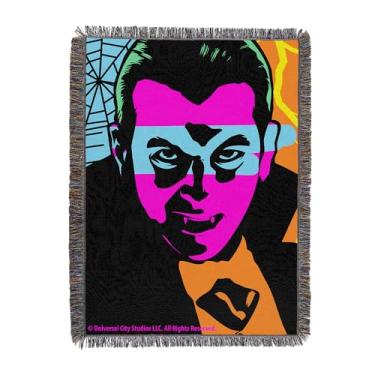 Imagem de Northwest Tapeçaria Universal Monsters Ícone Drácula para cama, sofá, parede, decorações de Halloween, suspensão assustadora, 122 x 152 cm