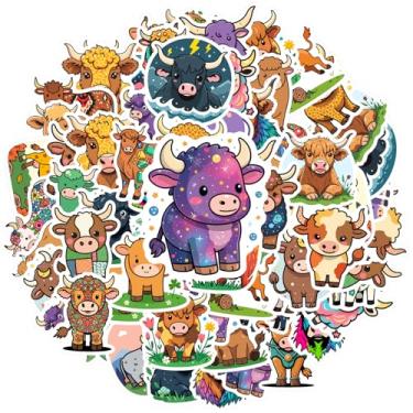 Imagem de 35 peças de adesivos de papelaria de vaca natureza animais de fazenda adoráveis para telefone faça você mesmo, guitarra, notebook, mala, laptop, bagagem, scrapbook, diário, adesivo