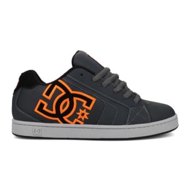 Imagem de DC Shoes Tênis de skate masculino, Cinza/Preto/Laranja, 41