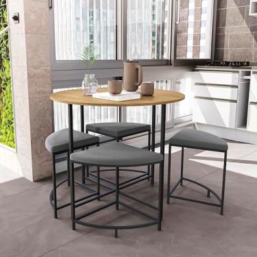 Imagem de Mesa de Jantar 4 Lugares Freijo/Preto - Kappesberg