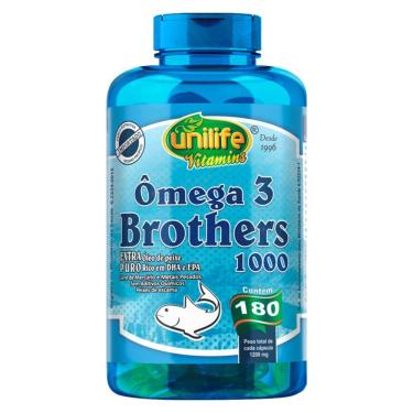 Imagem de Ômega 3 Brothers 1200Mg 180 Cápsulas Unilife