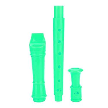 Imagem de RiToEasysports Flauta Clarinete Com Haste de Limpeza e Instrução - Instrumento Educacional para Crianças - Material ABS Ideal para Curso de Música No Jardim de Infância e Ensino Fundamental (Verde)