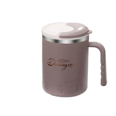 Imagem de Caneca térmica com coador de chá, copo para beber 580 ml, caneca isolada, portátil, grande capacidade, leite, café, chávena (cáqui)