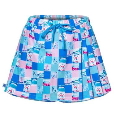 Imagem de Short Saia Harmoni Estampada Em Tecido Elástico Macio Cós Elástico Com