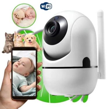 Imagem de Câmera Babá Eletrônica Wi-Fi Full Hd Visão Noturna 360 - Rick Imports