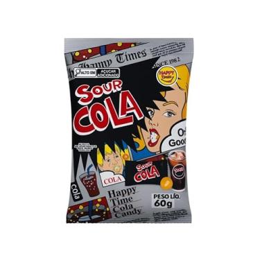 Imagem de Bala Super Azeda Sour Cola Happy Time 60g - Importada