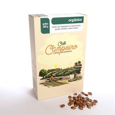 Imagem de Café Campeiro Orgânico - Café Especial em Grãos, 100% Arábica, Torra Média Artesanal, 200g