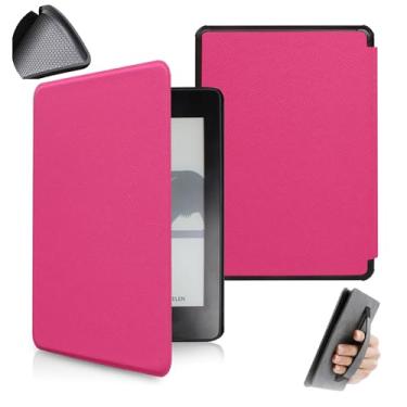 Imagem de Yzlvigrous Capa de Padrão Cruzado para o Kindle 11th Gen 2024/2022, Tampa Ultra Slim PU de 6" com Sono Automático e Acordar, TPU Macio Traseiro com Repouso de Mão Designk, Modelo: RS23CV/C2V2L3