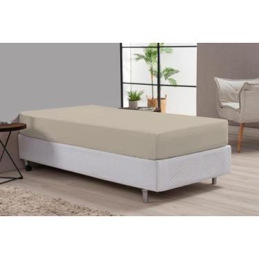 Imagem de Lençol Avulso 180 Fios Percal Solteiro Avelã Algodão - Beatriz Enxovai