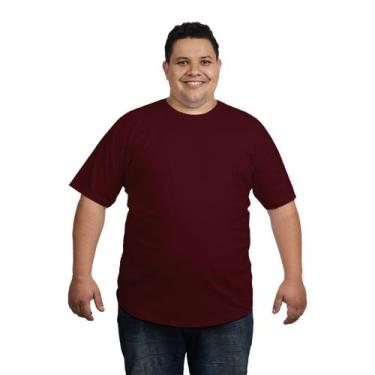 Imagem de Camisetas Plus Size Básicas 100% Algodão Masculina - Propria, Vermelho