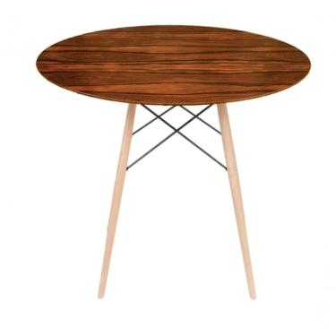 Imagem de Mesa Eames Eiffel Redonda 80 Cm - Pau Ferro