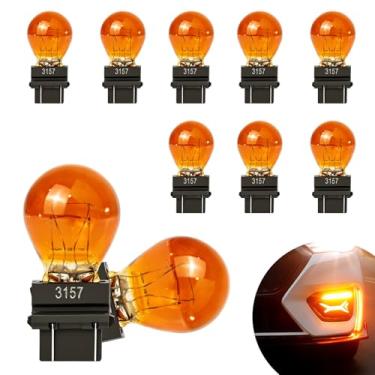 Imagem de AMZAUTO 10 PCS Lâmpada de seta 3157, lâmpada de freio de instrumento de carro de 12 V 21/5 W, acessório de substituição de luz de sinalização reversa de freio automotivo para carro, caminhão, veículo