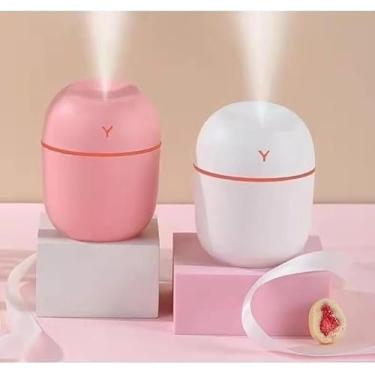 Imagem de Kit 2 Mini Umidificador Difusor Aromatizador Portátil USB com LED, Formato Egg