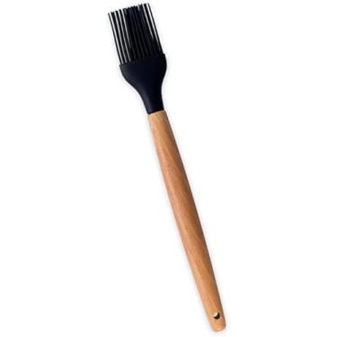 Imagem de Pincel de Silicone com Cabo de Bambu, Utensílio de Cozinha para Confeitaria e Culinária