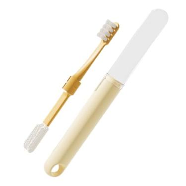 Imagem de Kit De Escovação Dentária Para Filhotes,Ferramenta De Escovação Com Cerdas Macias De Silicone Antiderrapante - Escova De Dentes Para Cães De Raças Pequenas | Para Cuidados Diários Domésticos De Gatinh