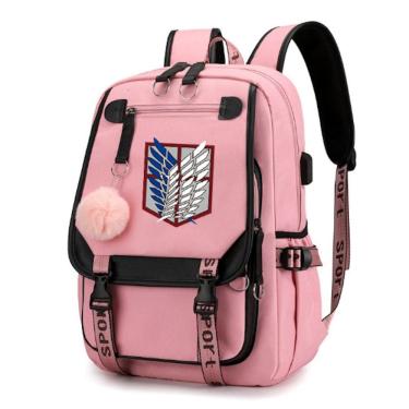 Imagem de Mochila Attack on Titans Levis Ackermans Cartoon Kids