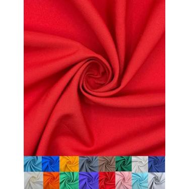 Imagem de EOVEA - Tecido de popelina de poliéster por jarda – 100% poliéster, 152 cm de largura, material versátil durável para vestuário, decoração de casa, artesanato, toalhas de mesa, cortinas, cortinas