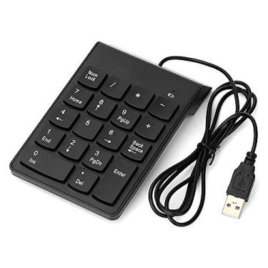 Imagem de Teclado Numérico USB com Fio 18 Teclas Substituto de Digital para iMac Pro Air Laptop PC