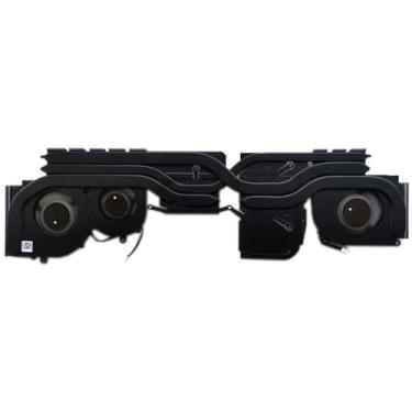 Imagem de Ventoinha e dissipador de calor para CPU/GPU de laptop para MSI Creator Z16 A12U A12UE A12UET E322501240A87 MS-1572 U4W U5C 4PIN Novo