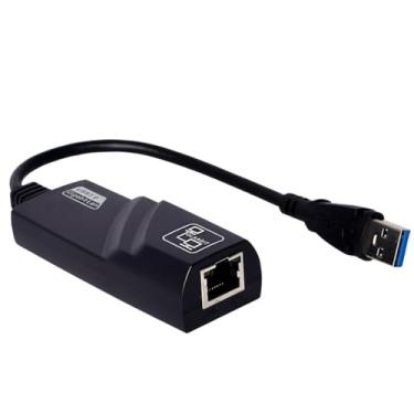 Imagem de Adaptador USB 3.0 P/Ethernet de Rede, Cabo Conversor USB para RJ45 LAN, Alta Velocidade de Transferência de Dados, P/Notebook Computador Smartphone (Adaptador de Rede)