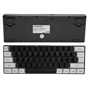 Imagem de Greensen Teclado de Jogo RGB Mini, Teclado Compacto Mecânico de 61 Teclas Com Retroiluminação RGB e Suporte Ajustável, para PC e Notebook (BLACK)