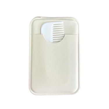 Imagem de Espelho de maquiagem dobrável para mulheres, espelho de bolso com mini pente compacto, espelhos de viagem de alta definição para presente de namorada