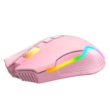 Imagem de SUNGOOYUE Mouse para Jogos Sem Fio Com 5 Níveis de DPI, Bateria Recarregável de 700mAh, Design Ergonômico, Portátil para Jogos Em PC e Laptop (#12)