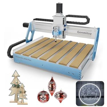 Imagem de Genmitsu Máquina CNC PROVerXL 6050 Plus para escultura em MDF acrílico em madeira de metal, controle GRBL, fresadora CNC de 3 eixos, mesa híbrida, área de trabalho 600 x 500 x 115 mm (23,62" x 19,69" x 4,53")