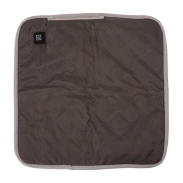 Imagem de Asixxsix Almofada de Aquecimento USB, Grande Aquecedor de Cadeira de Tecido de Grafeno Macio para Sofá-cama de Escritório, Acampamento Com 3 Configurações de Calor, Almofada de Assento (Café)