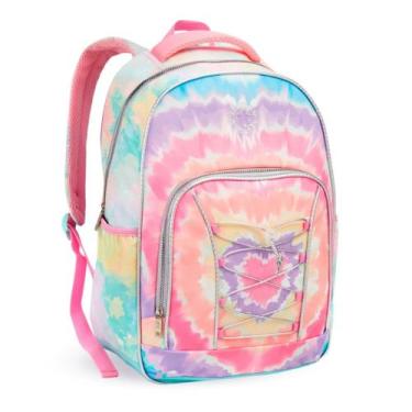 Imagem de Mochila Tie-dye Costas Juvenil Grande Escolar Menina - DENLEX