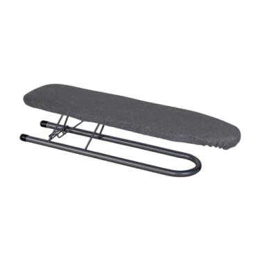 Imagem de Bothyi Tábua de passar roupa de mesa compacta, economiza espaço, capa de tecido lavável, acessórios portáteis para punhos, costura doméstica e roupas, Preto