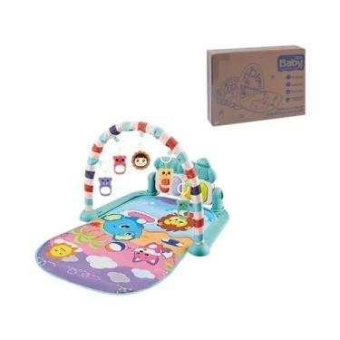 Imagem de Tapete De Atividades Para Bebês Recém-Nascidos Com Rack De Ginástica, 