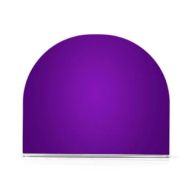 Imagem de Porta-guardanapos de acrílico de cor sólida roxo suporte de guardanapo vertical exclusivo mesa de jantar em forma de U suporte de guardanapo de cozinha conjunto de 2