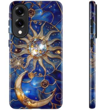 Imagem de DEENAKIN Capa fofa para Samsung Galaxy S25 Edge - Compatível com carregamento sem fio - Silicone macio de camada dupla + capa rígida - Design elegante de flores silvestres - Capa de telefone chique