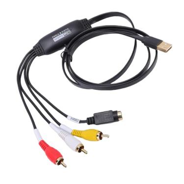 Imagem de Yunseity Placa de Captura de Vídeo USB 2.0, Conversor de VHS para Digital Com Entrada de áudio de Vídeo Composto para PC, DVD, Videocassete, Filmadora, para Wins para Operacional, Saída