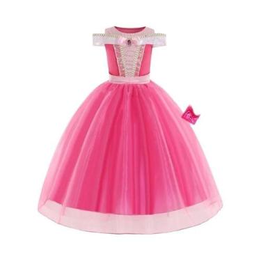 Imagem de Vestido De Princesa Aurora Bela Adormecida Para Meninas, Fantasia De C