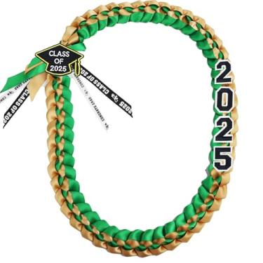 Imagem de FOMOMDI Colar trançado de formatura 2026 Leis para graduação, para estudantes universitários, materiais de festa de pós-graduação, 2026, Poliéster, Sem Pedra Preciosa