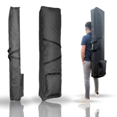 Imagem de Capa Bag Estofada Impermeável para Piano Digital e Teclado 88 Teclas Estojo Mochila Profissional com Alças Duplas, Bolso para Acessórios, Proteção Reforçada e Nylon Resistente