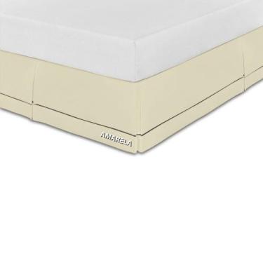 Imagem de Saia Box King 200 Fios Ponto Palito 100% algodao - Rafaloro, Palha