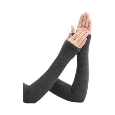 Imagem de Manga Protetora Feminina De Cashmere Grosso E Quente Para Outono/Inver