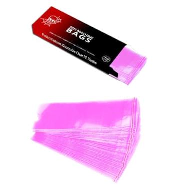 Imagem de Capas de caneta de tatuagem seláveis, capas para armas de 4 x 19 cm, 100 capas de máquina de tatuagem, envoltório de máquina de tatuagem para tatuadores - acessórios profissionais rosa (1,8 x 7,25 cm)