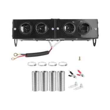 Imagem de Fã do calefator do carro com 4 furos, defogger, auto degelador, 800W, 