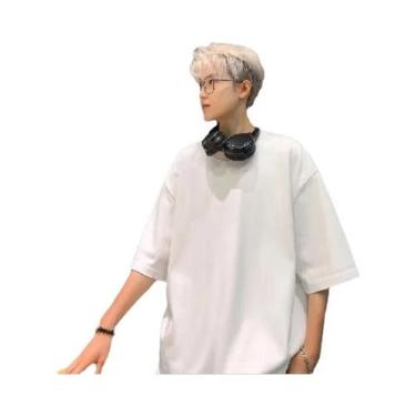 Imagem de Conjunto Casual Masculino Tamanho Grande M-8XL Camiseta Solta E Shorts